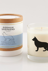 Scripted Fragrance Rocks Glass Soy Candle-German Shepards