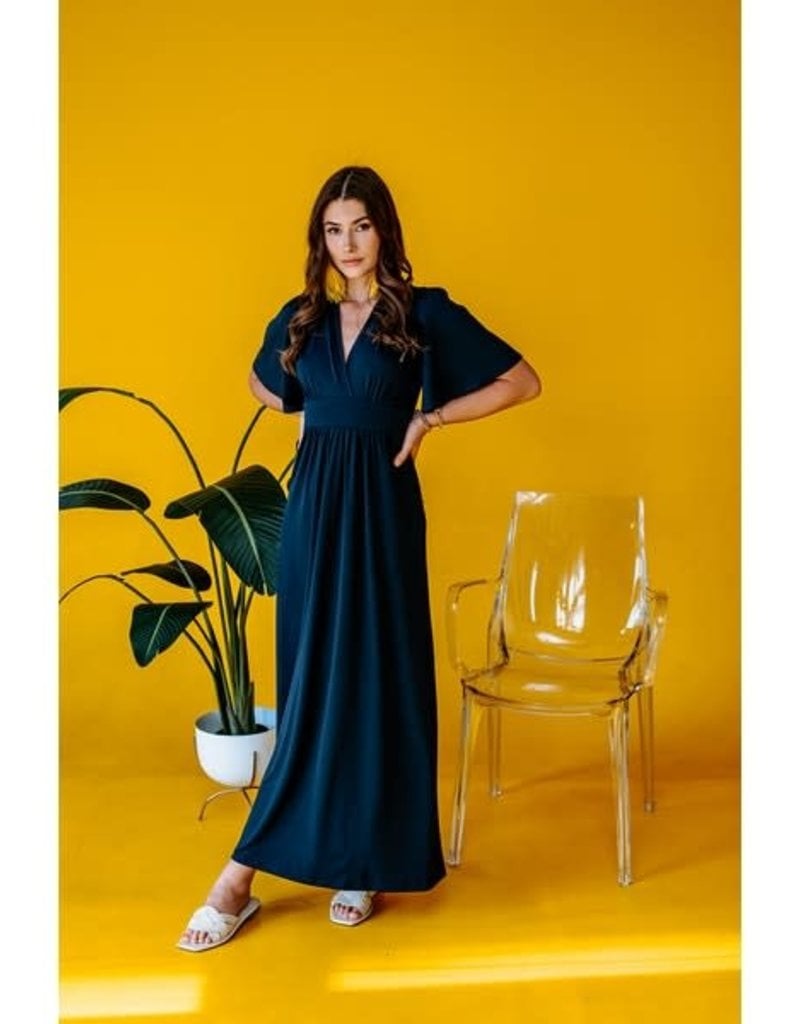 Veronica M Flutter Sleeve Maxi