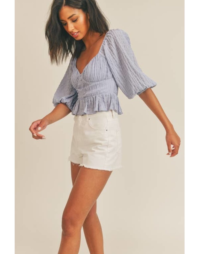 Lush Maria Peplum Blouse