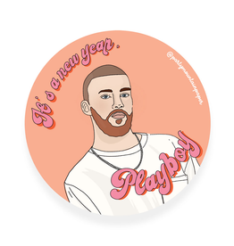 Party Mountain Paper co. Fezco Playboy Sticker