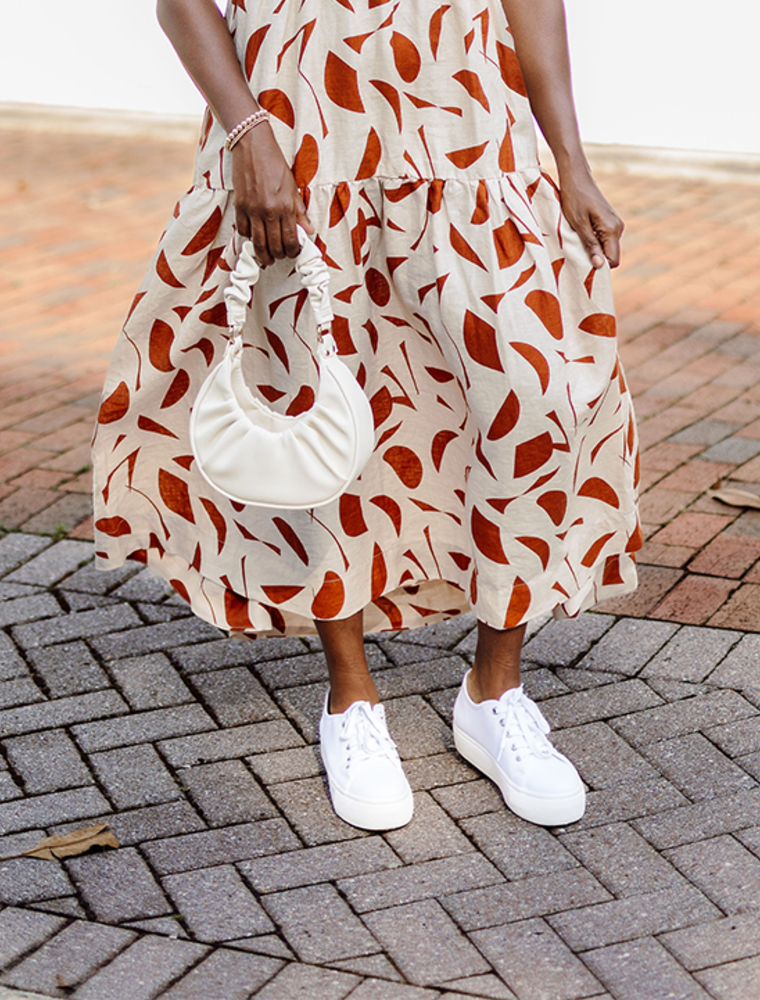 Elore White Sneaker - Golden Poppy