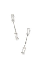 Kendra Scott Juliette Drop Earring Rhodium White Crystal