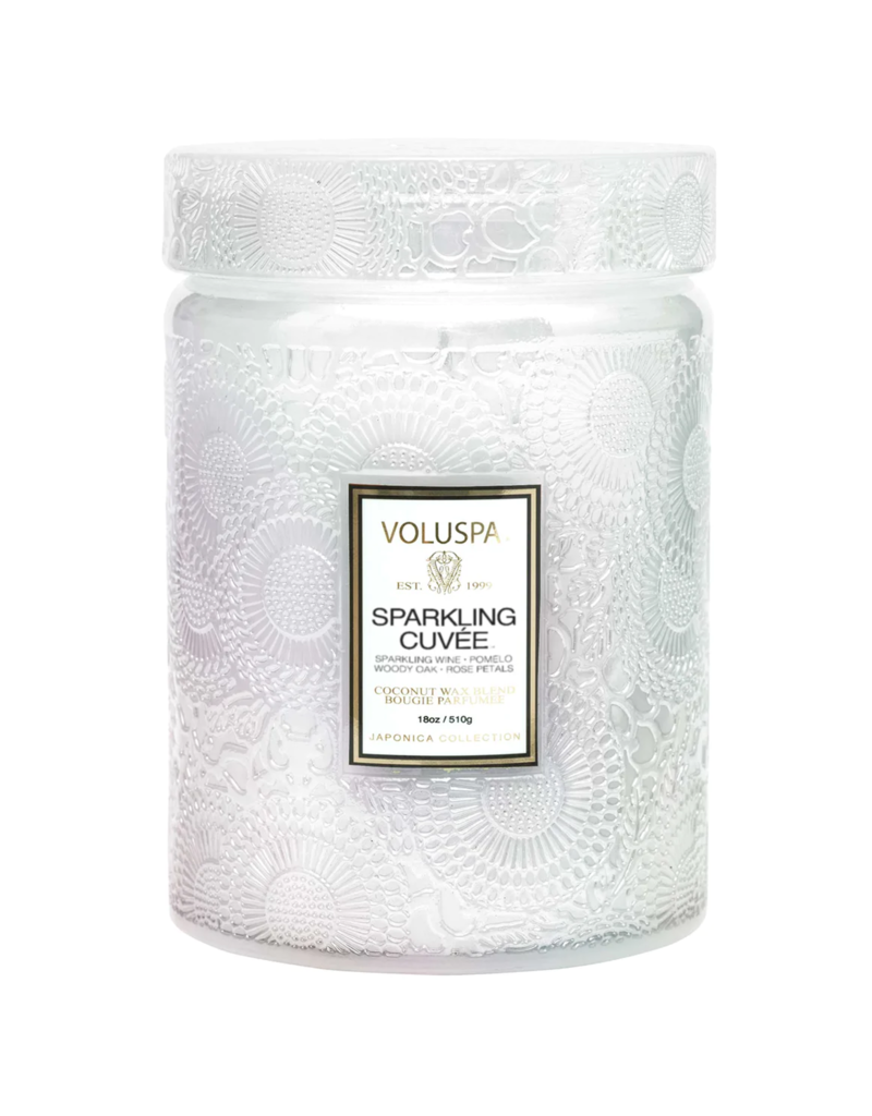 Voluspa 18 oz.  Large Jar Coconut Wax Candle Sparkling Cuvee