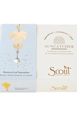 Scout Curated Wears Suncatcher Monstera Leaf/Rose Quartz