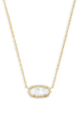 Kendra Scott Elisa Necklace Gold Ivory Mother of Pearl