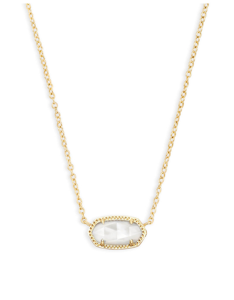 Kendra Scott Elisa Necklace Gold Ivory Mother of Pearl
