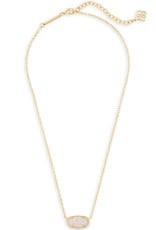 Kendra Scott Elisa Necklace Gold Iridescent Drusy