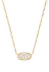 Kendra Scott Elisa Necklace Gold Iridescent Drusy