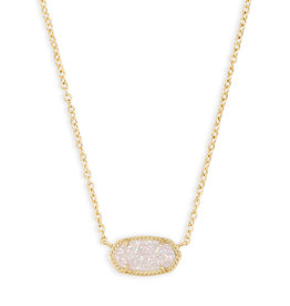 Kendra Scott Elisa Necklace Gold Iridescent Drusy