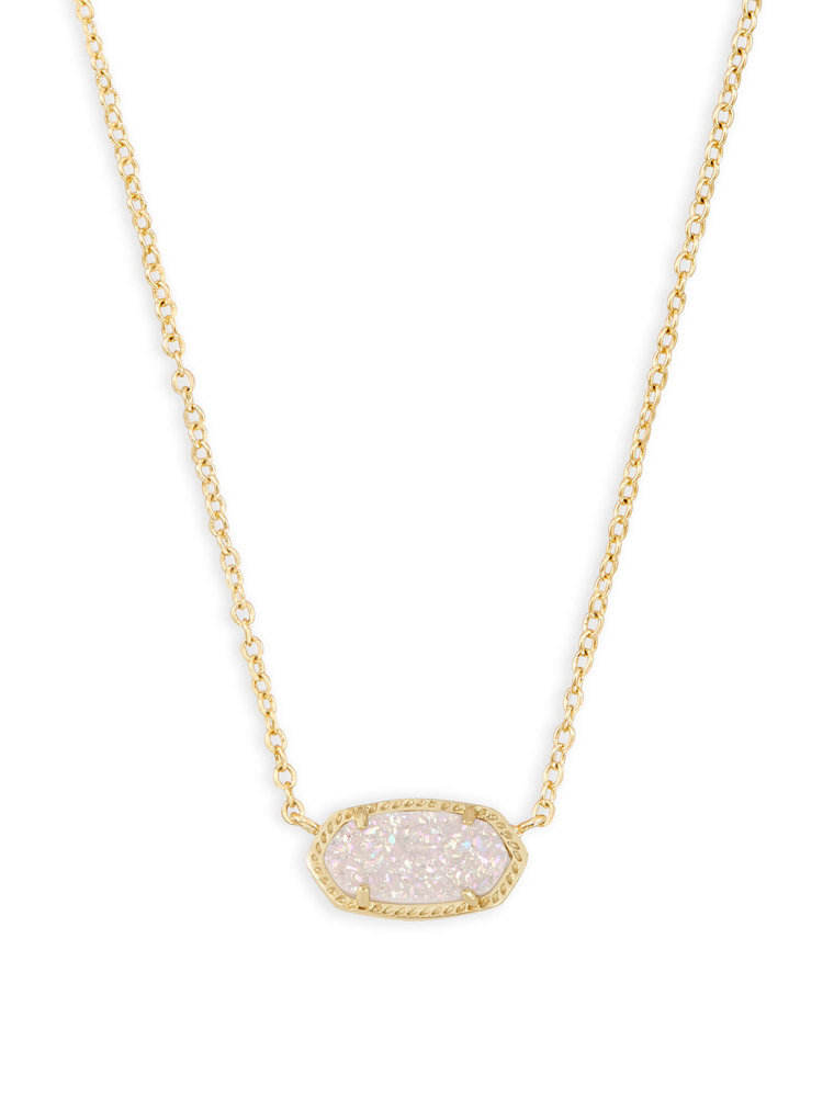 Kendra Scott Elisa Necklace Gold Iridescent Drusy