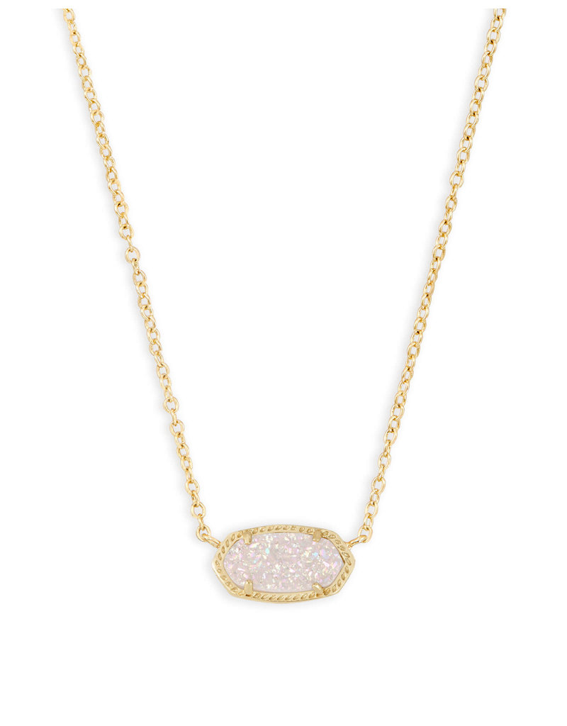 Kendra Scott Elisa Necklace Gold Iridescent Drusy
