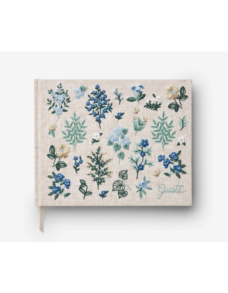 Rifle Paper Co. Wildwood Embroidered Fabric Guest Book