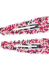 Ink + Alloy Confetti Beaded Hair Clips (2pack)