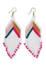 Ink + Alloy Elise Chevron Fringe Earrings 4"