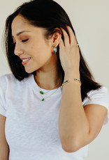 Kendra Scott Elisa Gold Pendant Necklace in Emerald