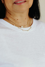 Kendra Scott Elisa Necklace Gold Ivory Mother of Pearl