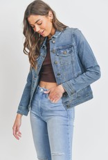 Just Black Denim Distressed Classic Jacket