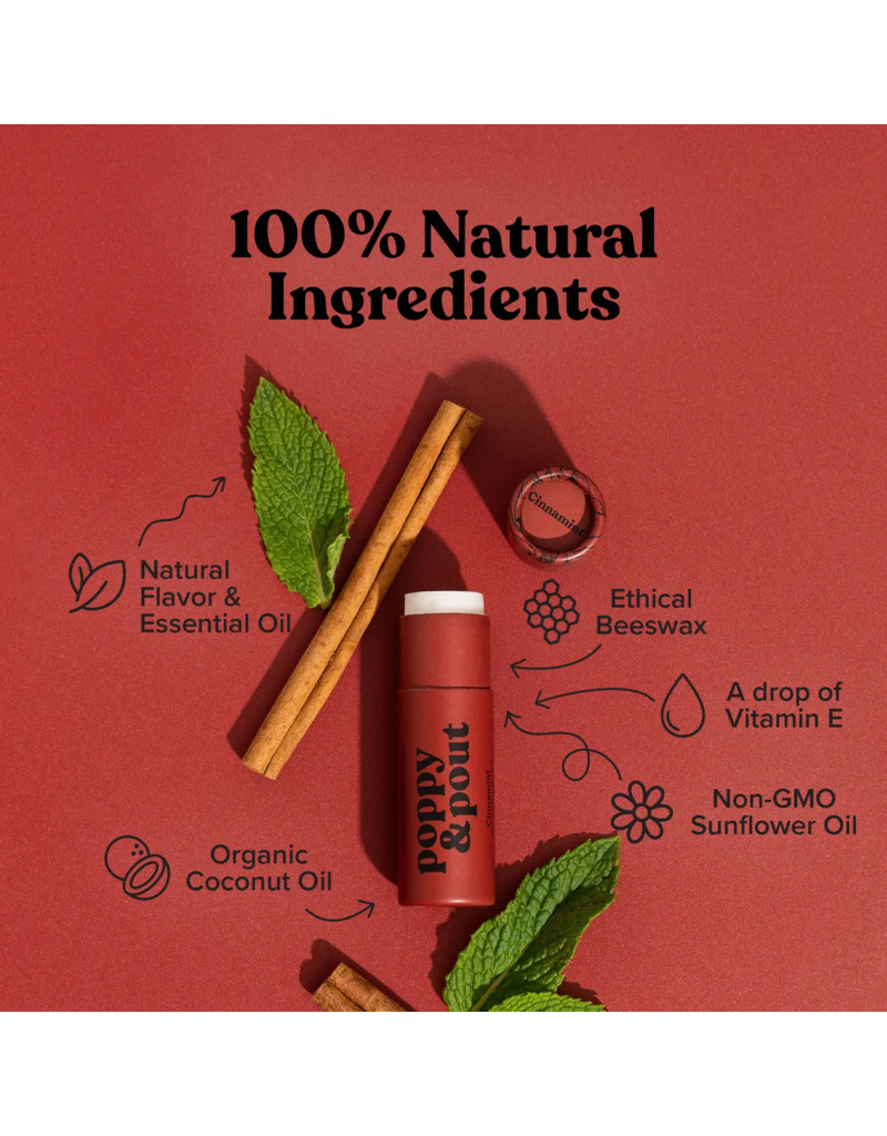 Poppy & Pout Cinnamint Lip Balm