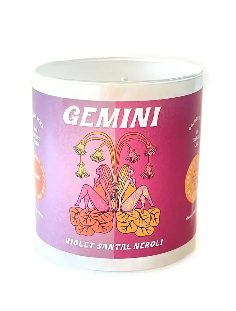 Golden Gems Zodiac Candle Charming Little Gemini