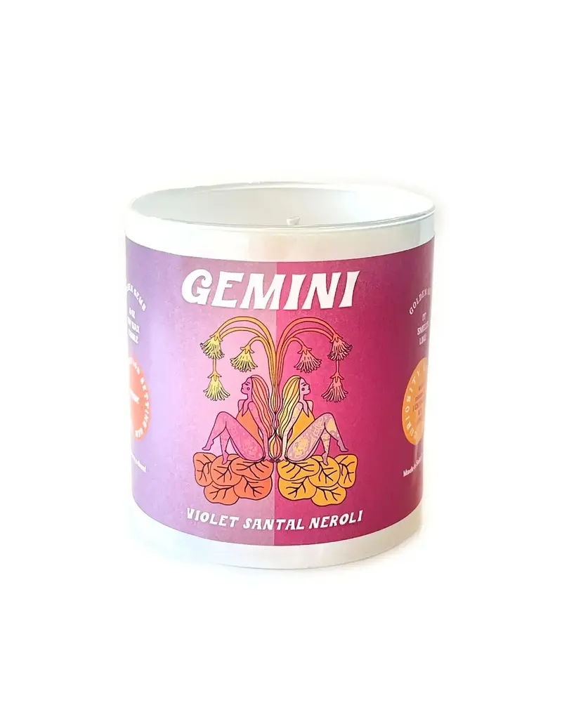 Golden Gems Zodiac Candle Charming Little Gemini
