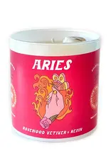 Golden Gems Zodiac Candle Fearless Little Aries