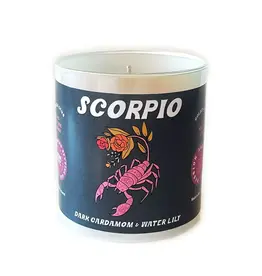 Golden Gems Zodiac Candle Mysterious Little Scorpio