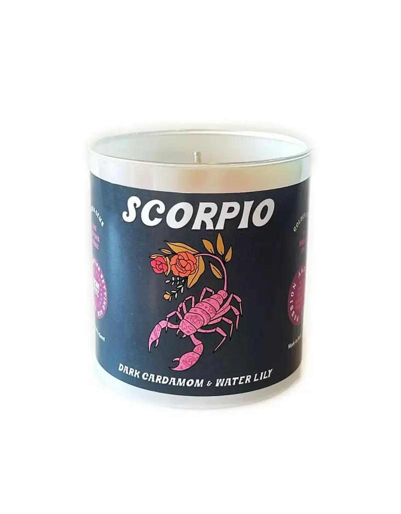 Golden Gems Zodiac Candle Mysterious Little Scorpio