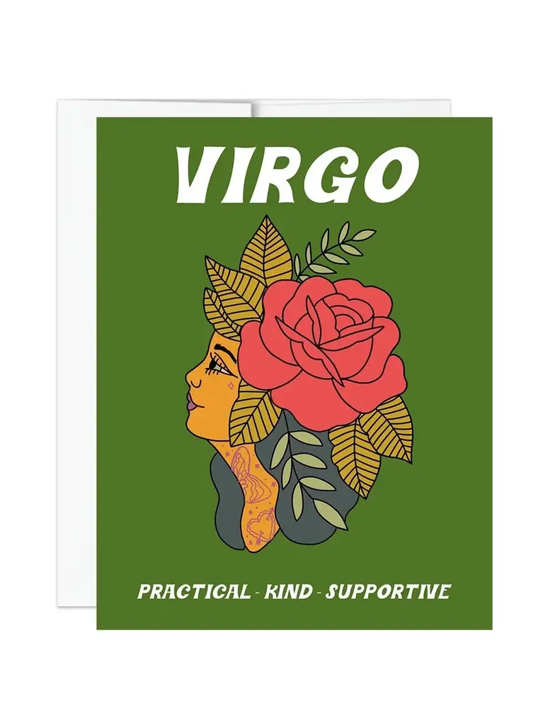 Golden Gems Zodiac Collection Notecard Perfect Little Virgo