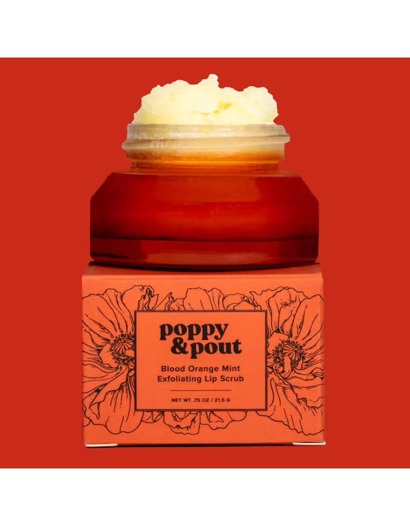 Poppy & Pout Blood Orange Mint Lip Scrub