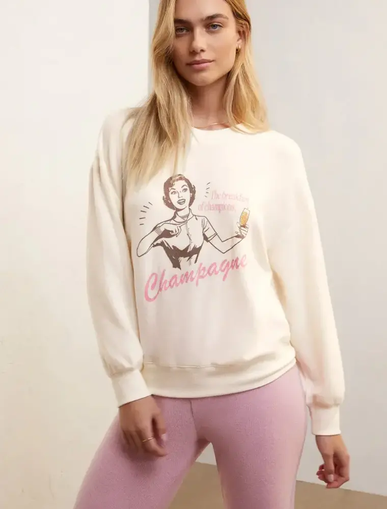 Z Lounge Relaxed Champagne Sweatshirt