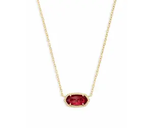 Elisa Necklace Gold Clear Berry Golden Poppy