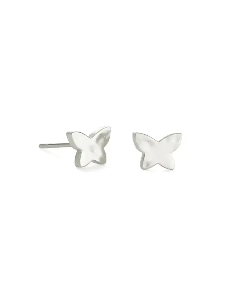 Kendra Scott Lillia Butterfly Stud Rhodium