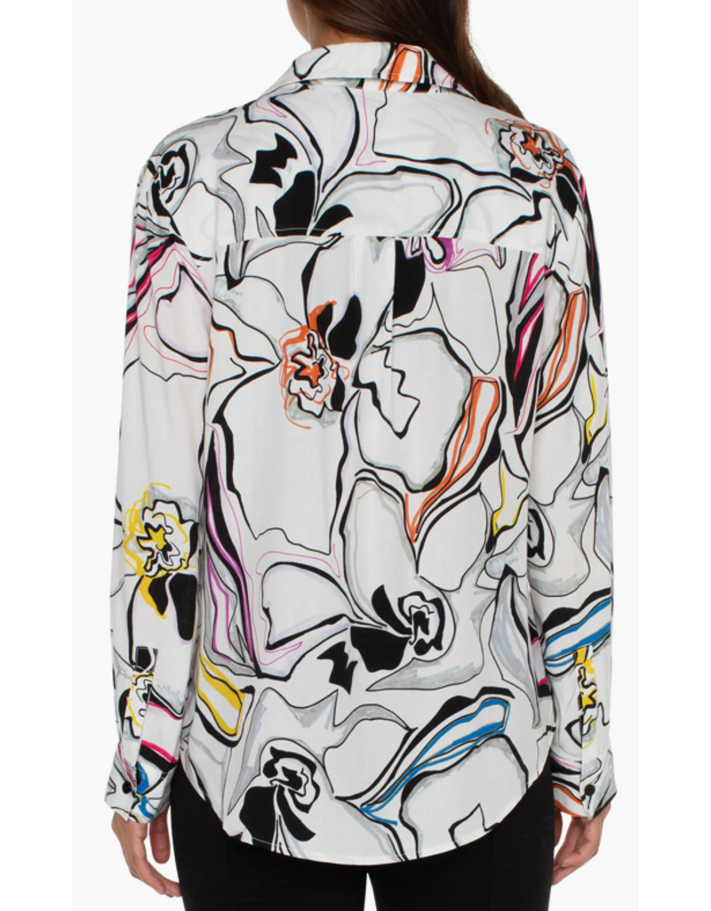 Liverpool Abstract Print Button-Up Shirt