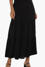 Liverpool Tiered Woven Maxi Skirt