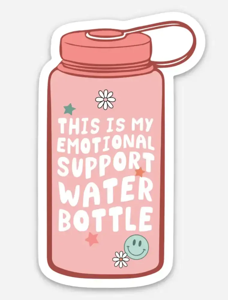 inviting affairs paperie Emotional Support Water Bottle Sticker