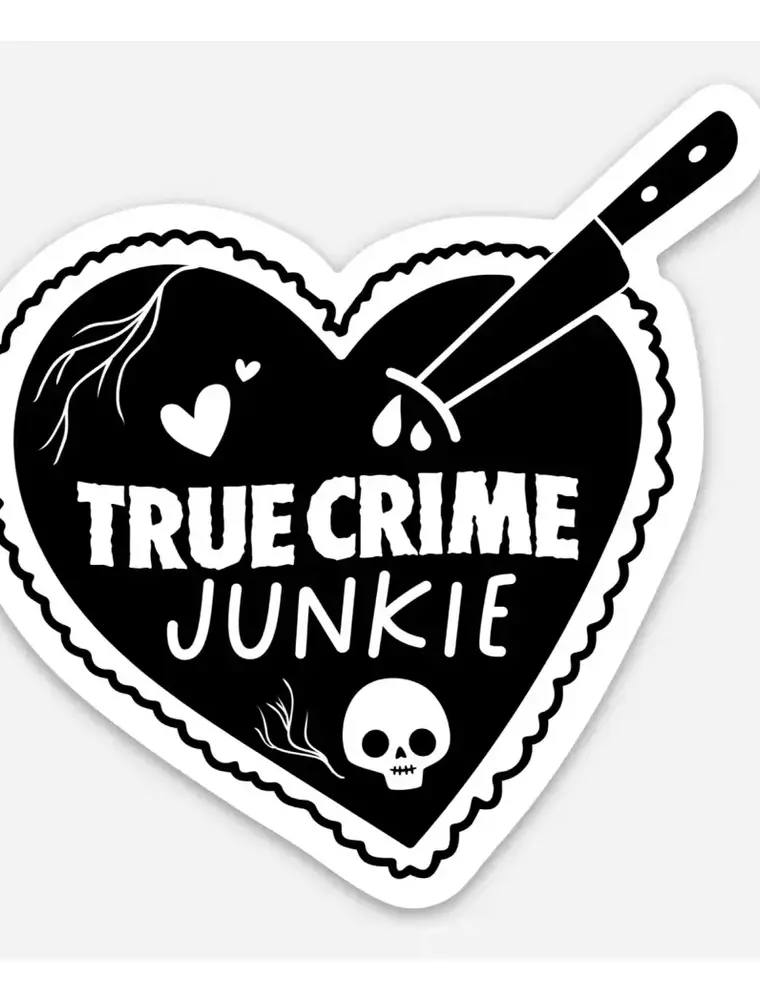 inviting affairs paperie True Crime Junkie Sticker