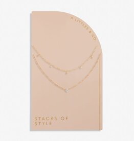 A Littles & Co. Stacks of Style Gold Star Necklace