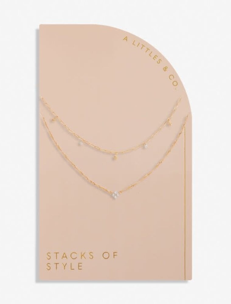 A Littles & Co. Stacks of Style Gold Star Necklace