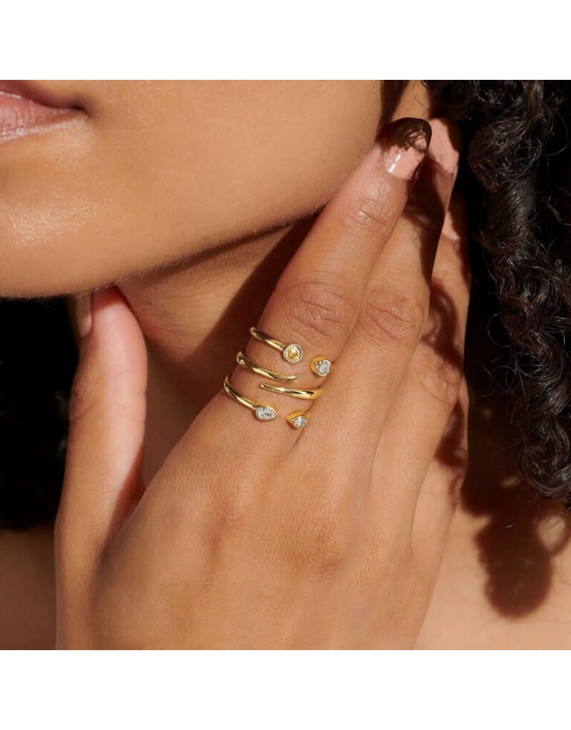A Littles & Co. Stacks of Style Gold Set of 3 Rings