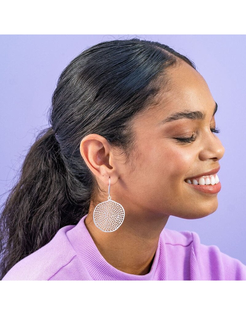 Ink + Alloy Gretchen Large Circle Earrings (silver)