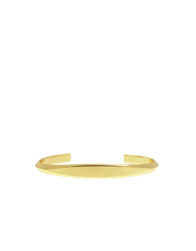 Marlyn Schiff Angled Flat Face Cuff (gold)