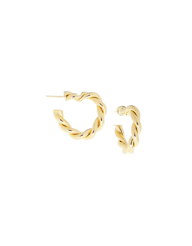Marlyn Schiff Twisted Post Hoop (gold)
