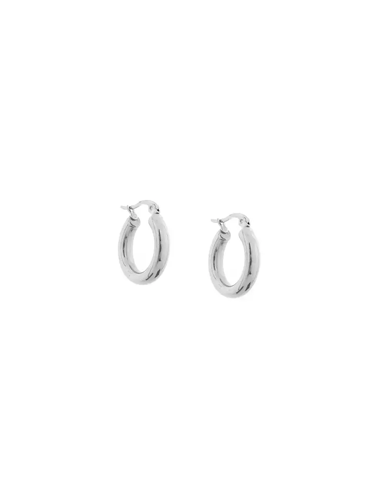 Marlyn Schiff Stainless Hollow Hoop (silver)