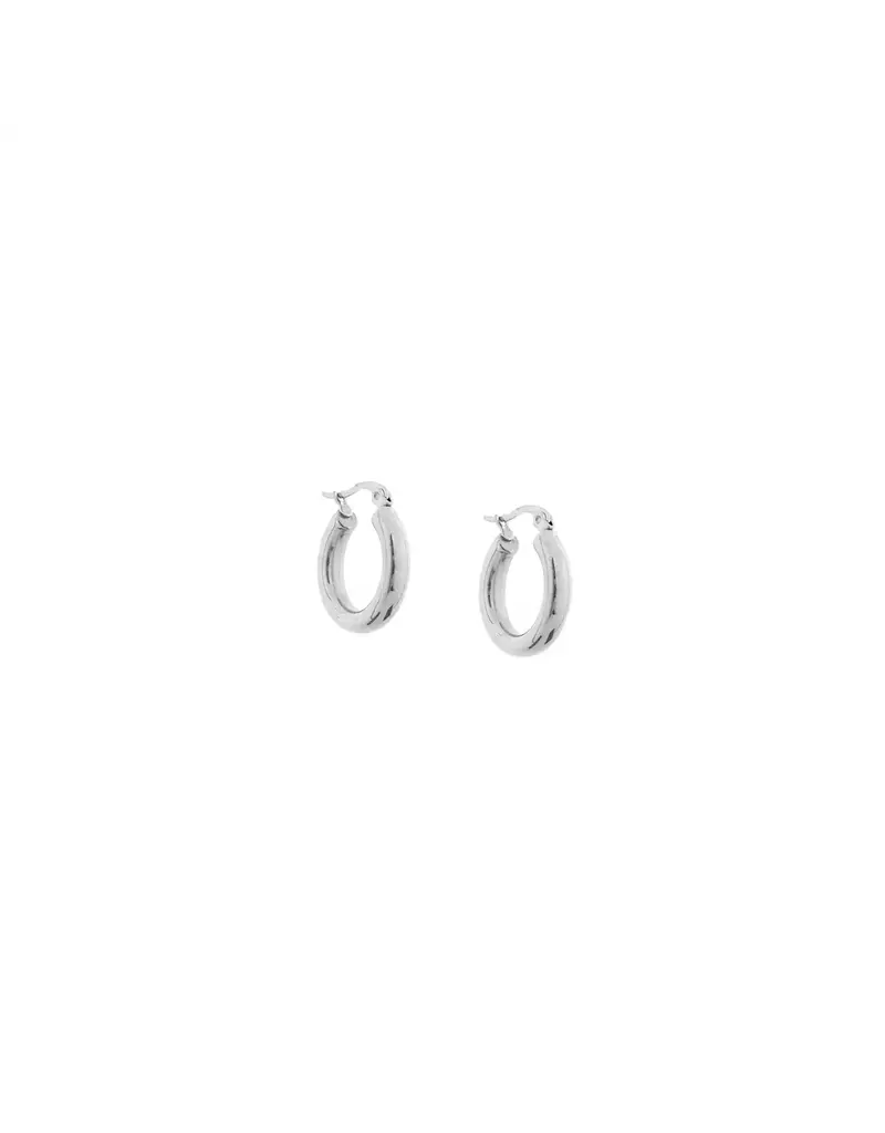 Marlyn Schiff Stainless Hollow Hoop (silver)