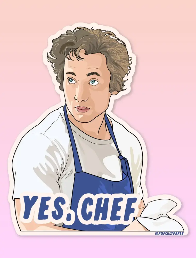 Pop Cult Paper Yes Chef Sticker