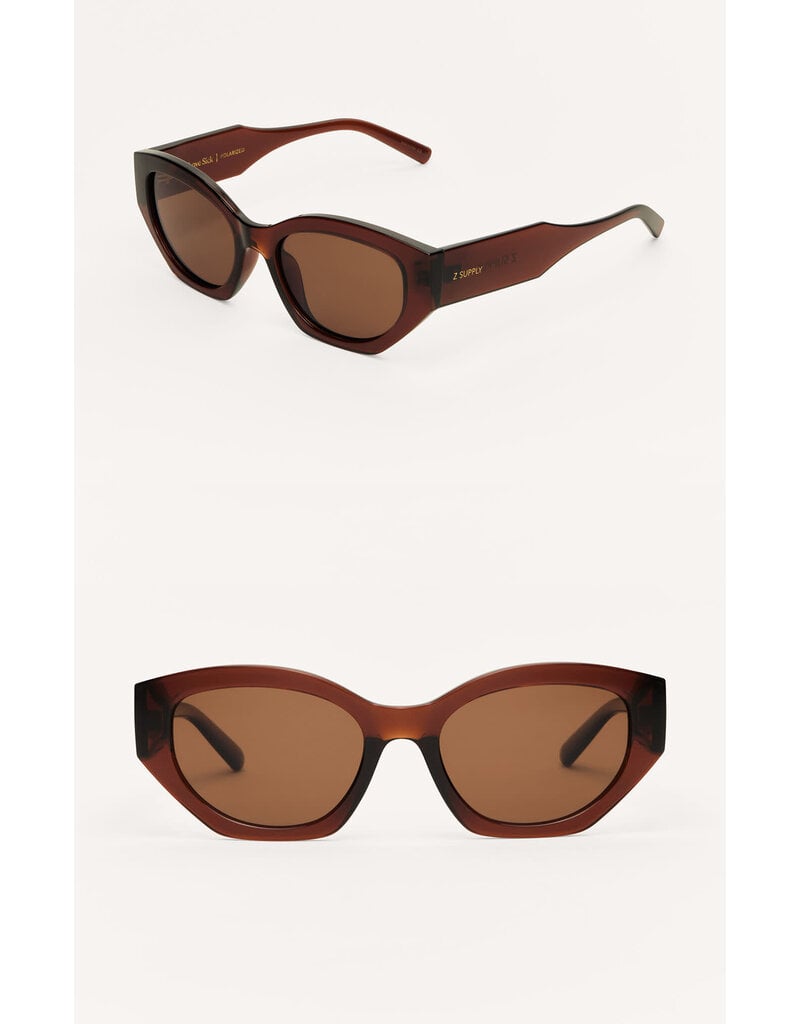 Z Supply Eyewear Love Sick Chestnut-Brown Polarized