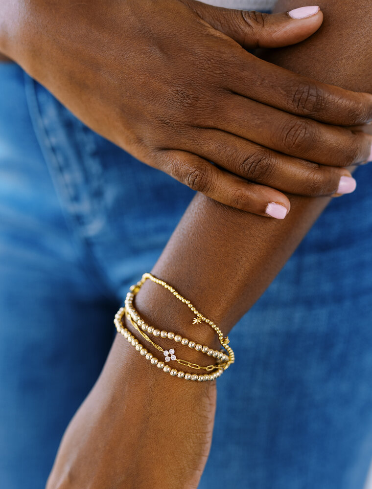 A Littles & Co. Stacks of Style Gold Star Set of 2 Bracelets