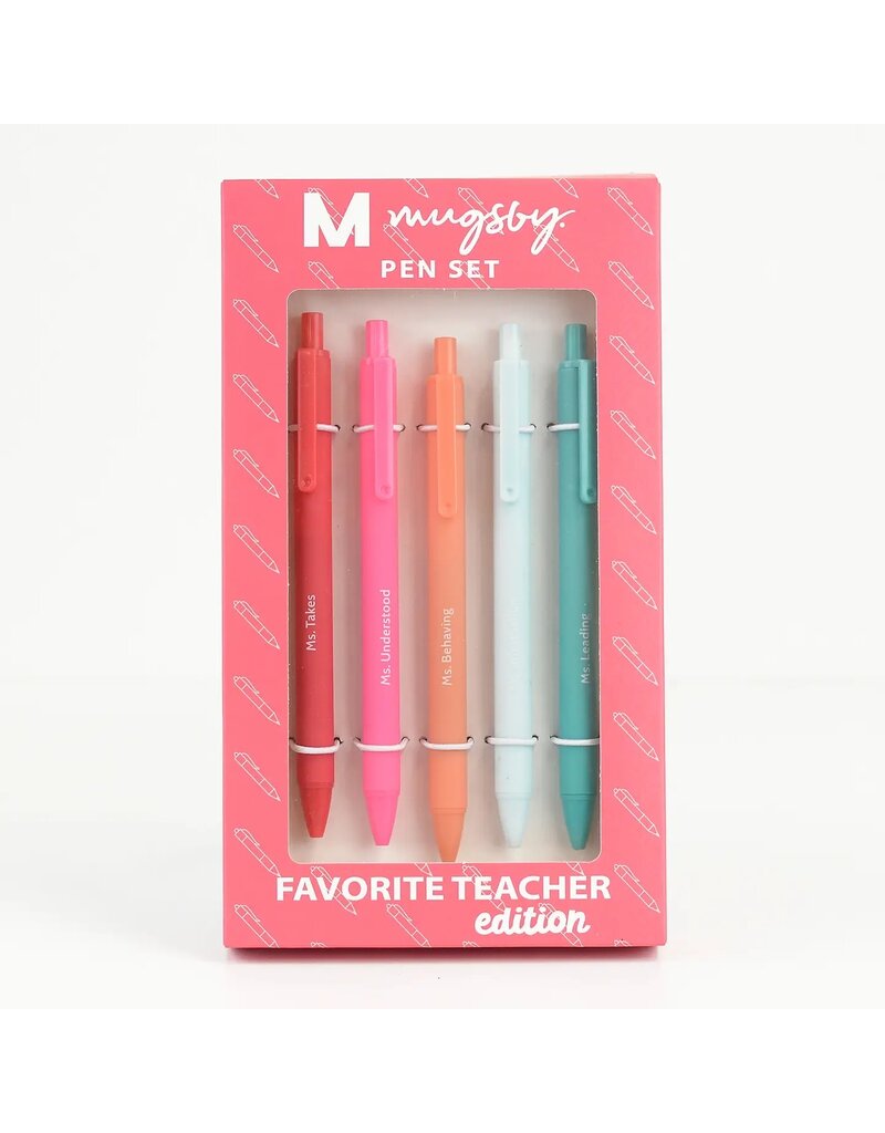 Mugsby Favorite Teacher Pen Set