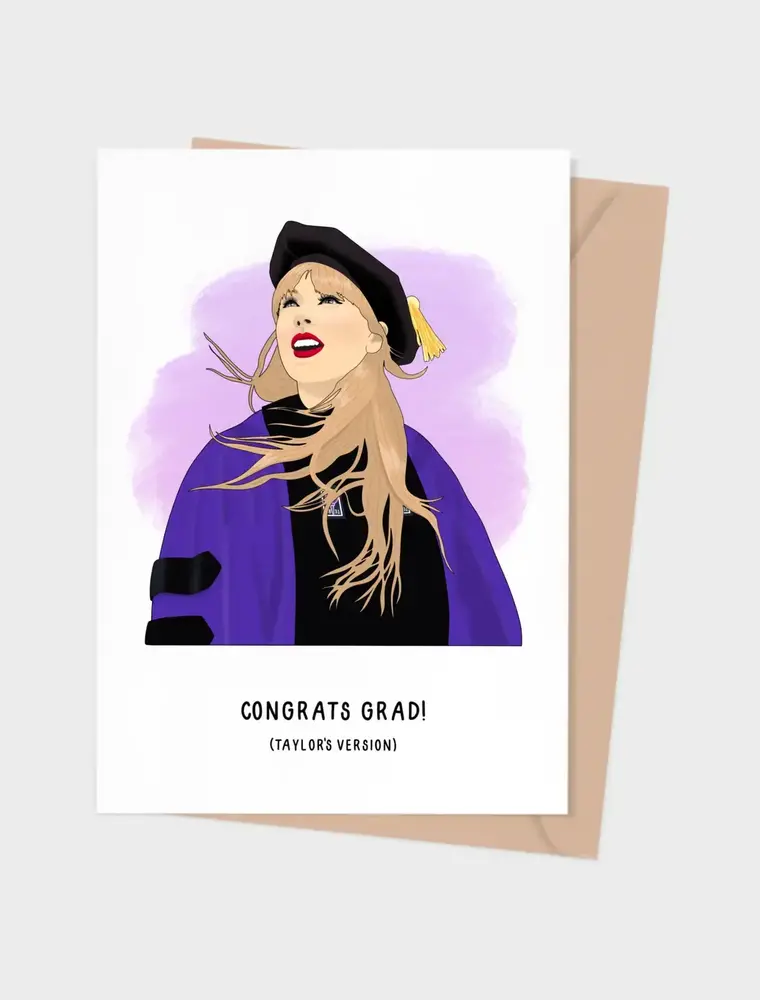 Shop Trimmings Graduation Greeting Card (Taylor's Version)