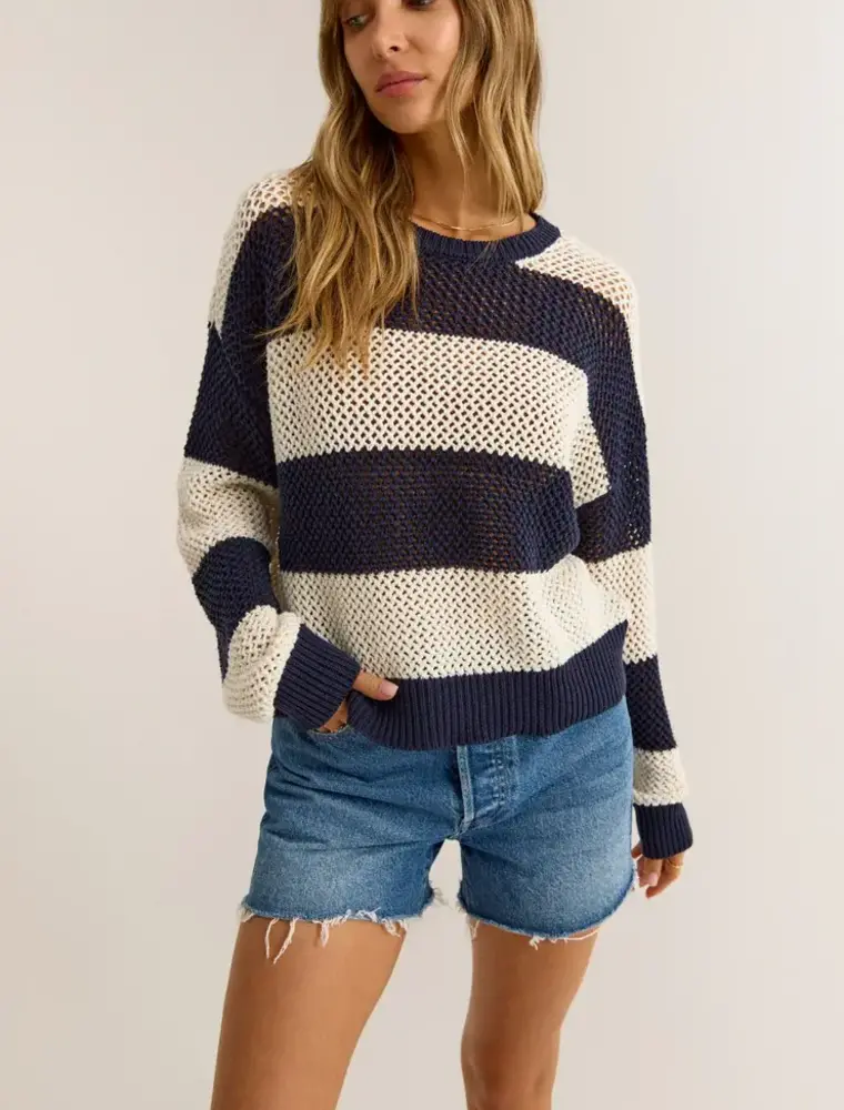 Z Supply Broadbeach Stripe Sweater